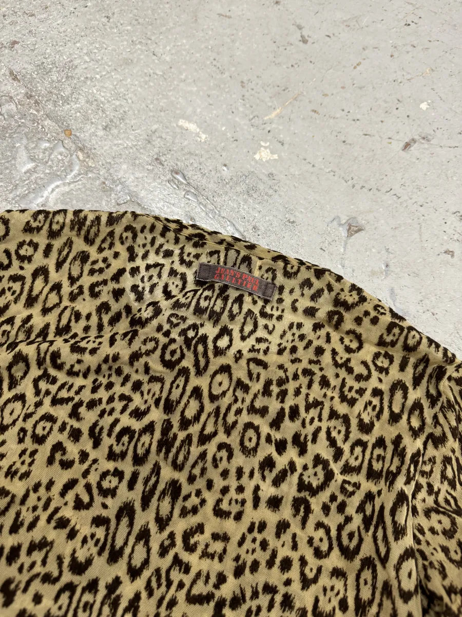 2000s Jean Paul Gaultier Leopard Print Cross Longsleeves OlhmwkG 8
