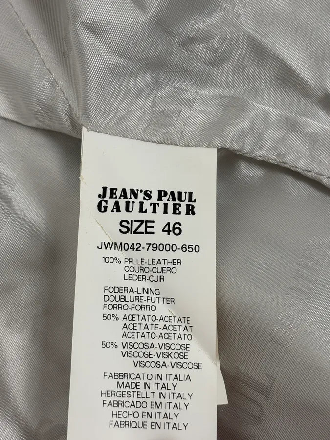 2000s Jean Paul Gaultier Light Blue Officer Leather Jacket YUKeyEk 11