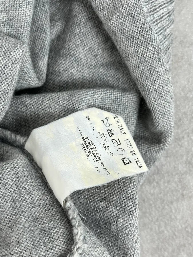 2000s Jean Paul Gaultier Logo Grey Wool Sweater MAlCDNj 11