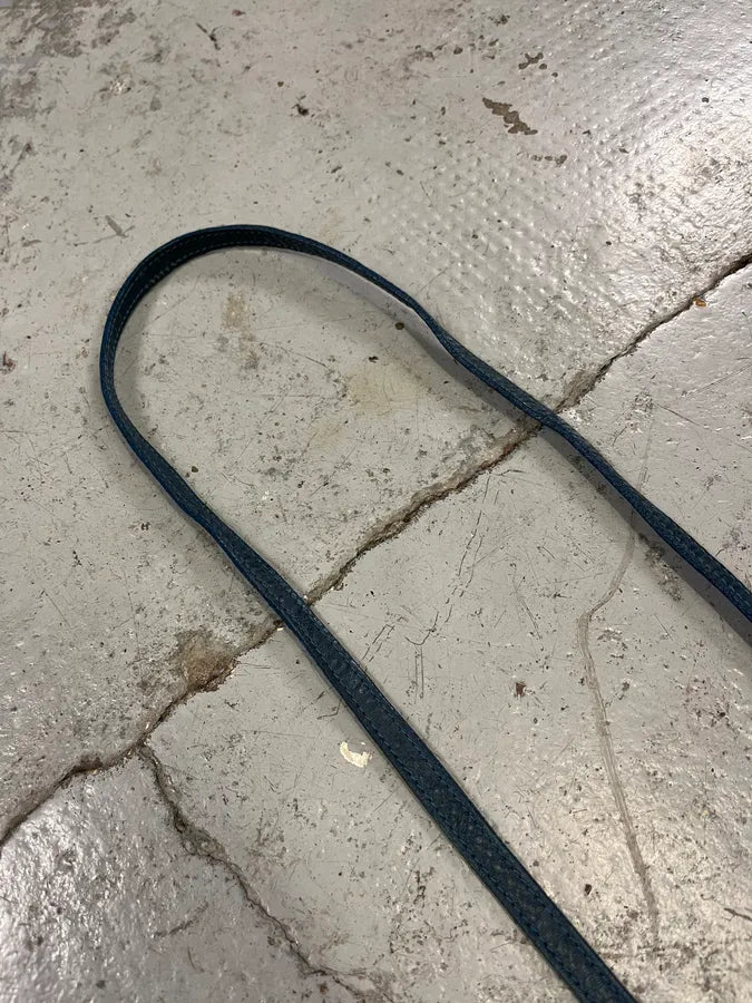 2000s Jean Paul Gaultier Marlene Dietrich Face Navy Leather Shoulder Bag vpFGLWH 4