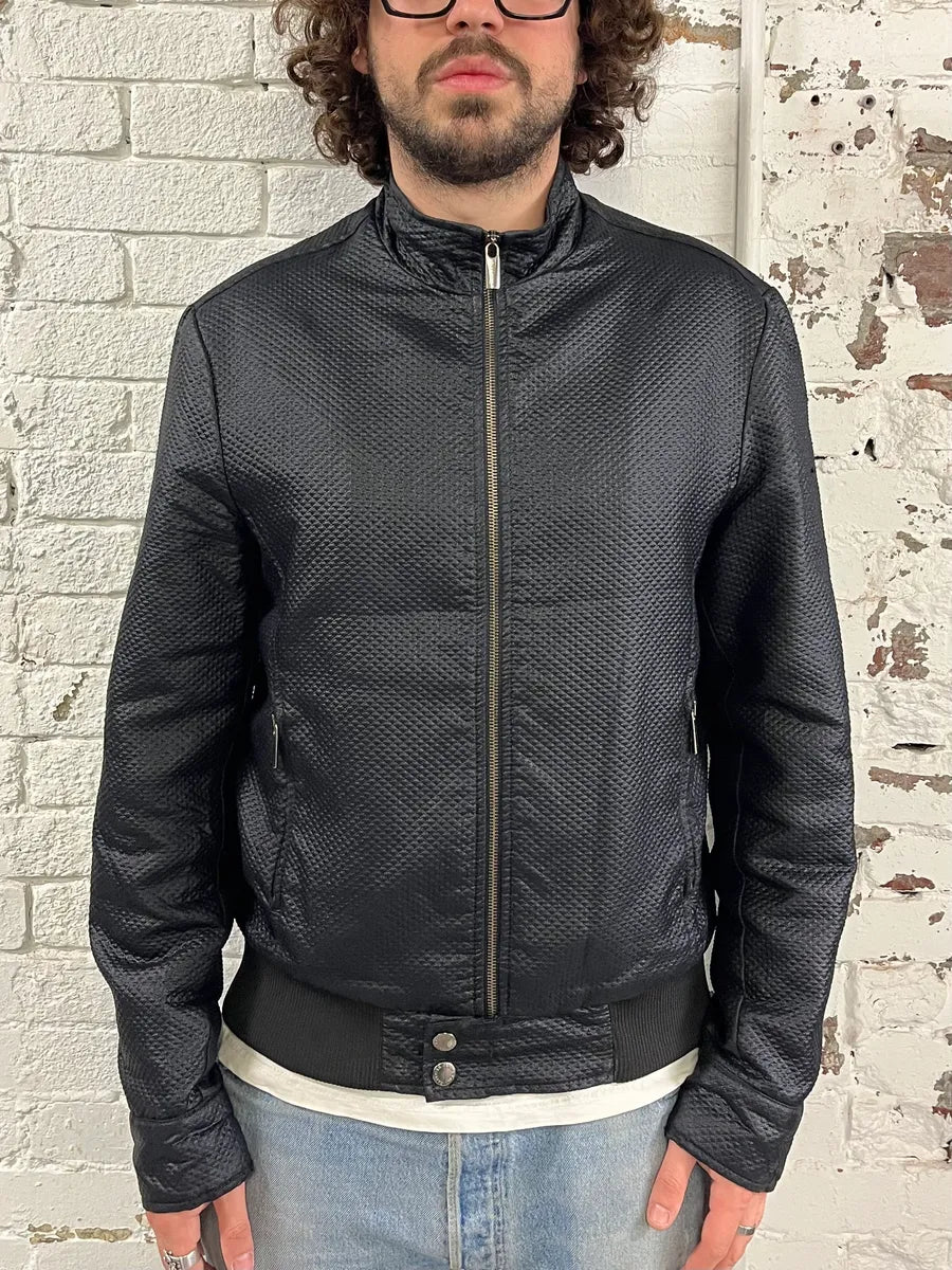 2000s Jean Paul Gaultier Mesh Black Bomber Jacket HRLSMea 0