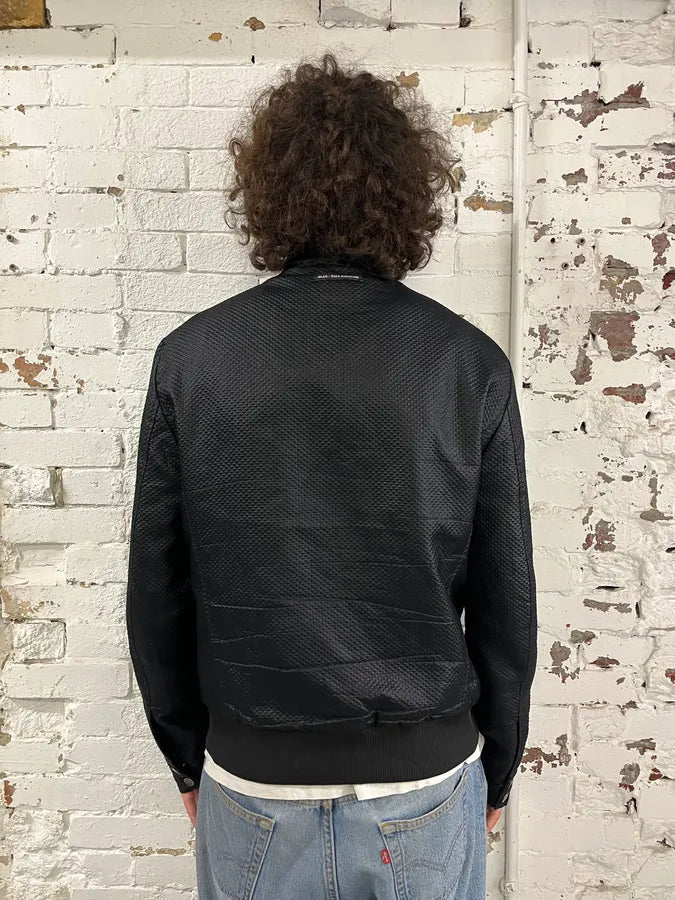 2000s Jean Paul Gaultier Mesh Black Bomber Jacket HRLSMea 1