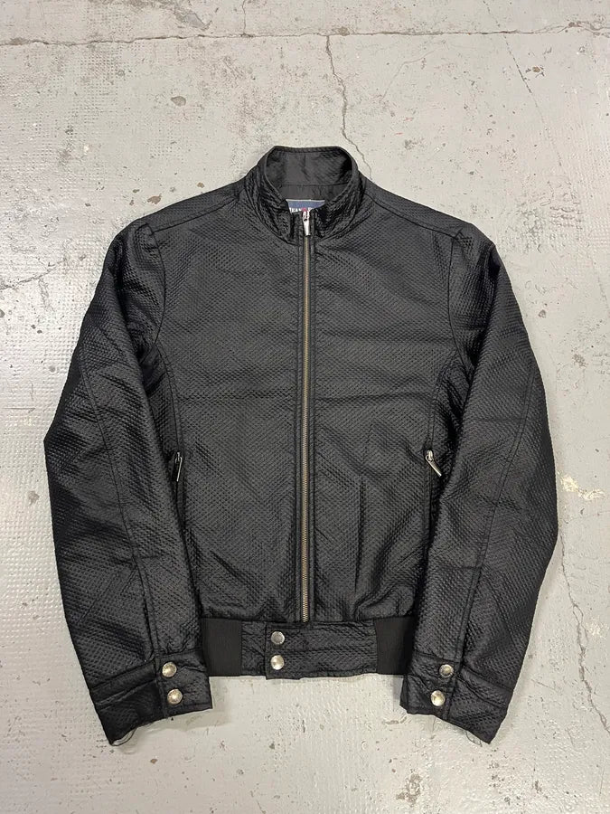 2000s Jean Paul Gaultier Mesh Black Bomber Jacket HRLSMea 2
