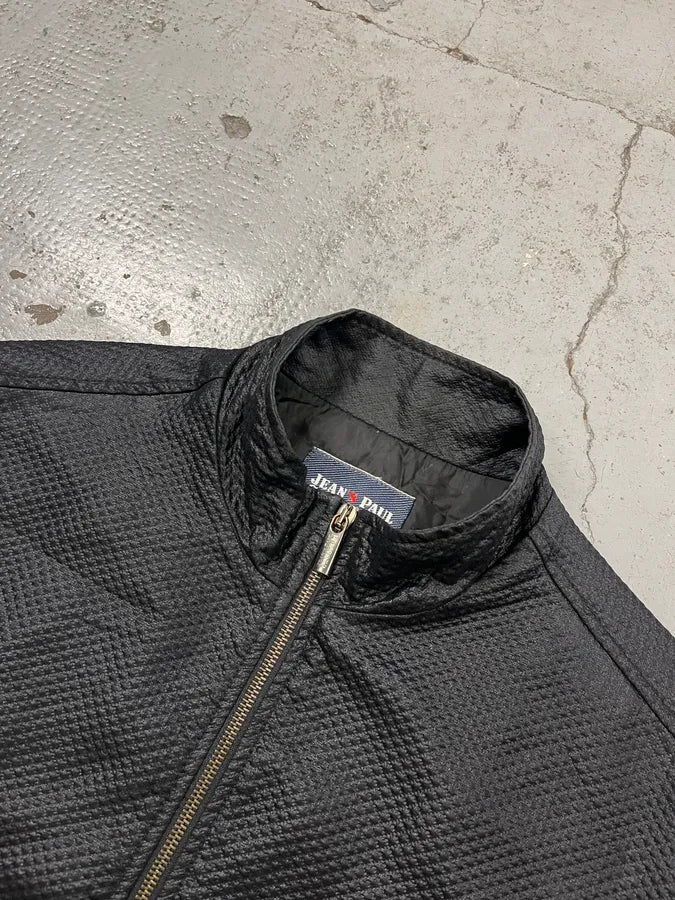 2000s Jean Paul Gaultier Mesh Black Bomber Jacket HRLSMea 4