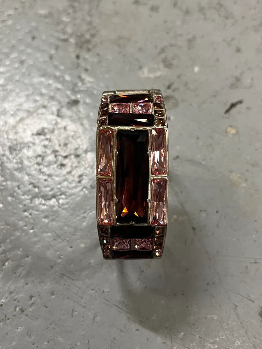 2000s Jean Paul Gaultier Metallic Pink Embellished Bracelet HmaoMCi 4