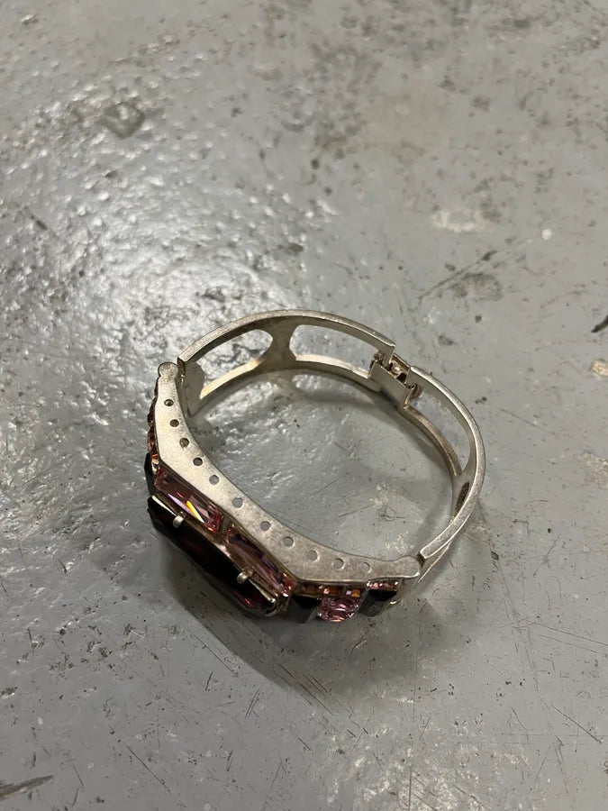 2000s Jean Paul Gaultier Metallic Pink Embellished Bracelet HmaoMCi 5