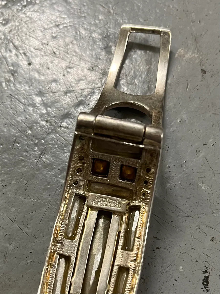 2000s Jean Paul Gaultier Metallic Pink Embellished Bracelet HmaoMCi 8