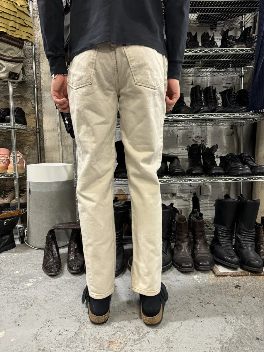 2000s Jean Paul Gaultier Minimalist Beige Pants AMKKaQt 2