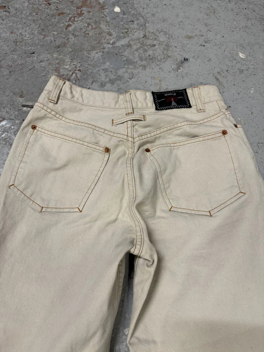 2000s Jean Paul Gaultier Minimalist Beige Pants AMKKaQt 6