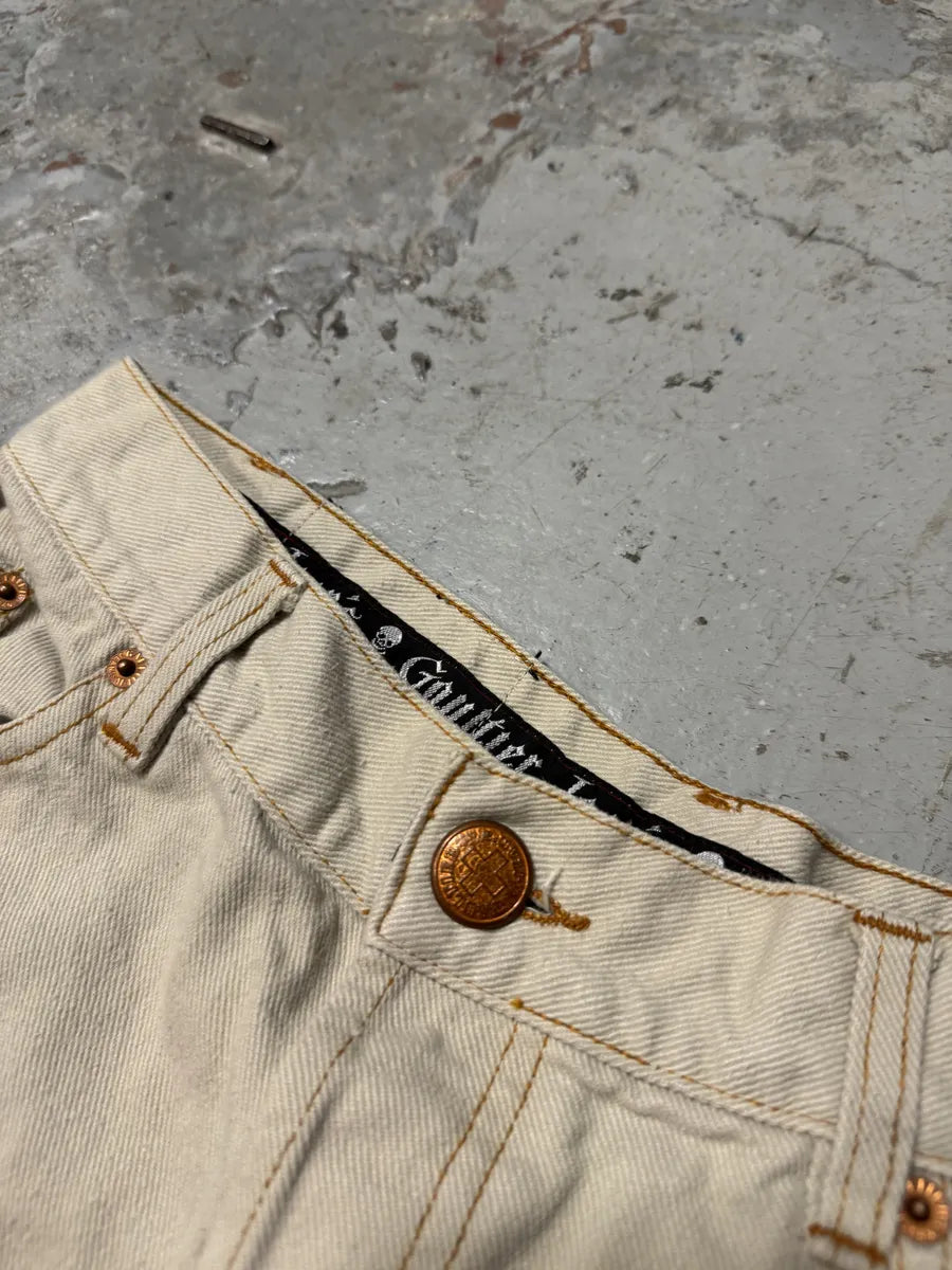 2000s Jean Paul Gaultier Minimalist Beige Pants AMKKaQt 7