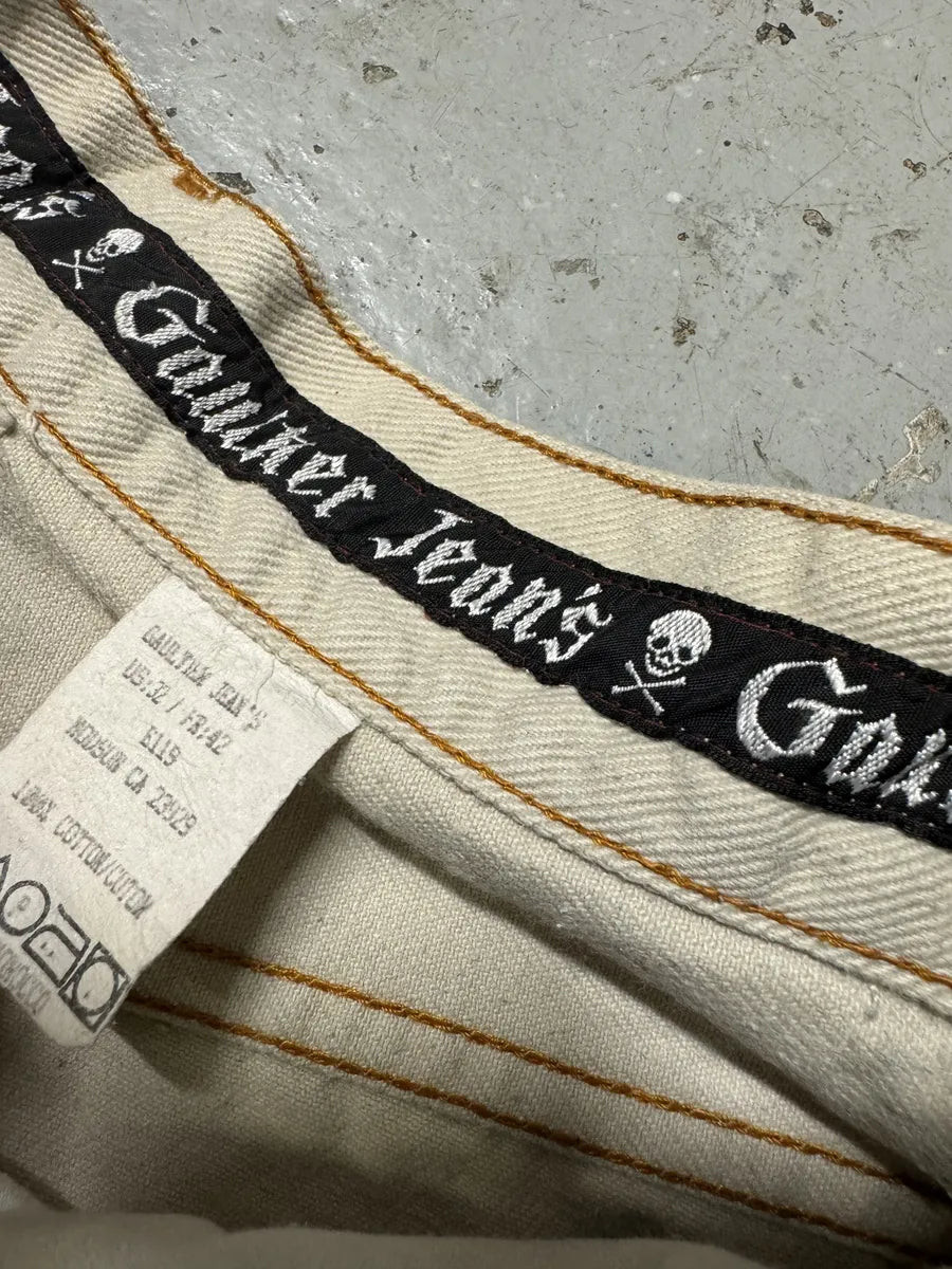 2000s Jean Paul Gaultier Minimalist Beige Pants AMKKaQt 8