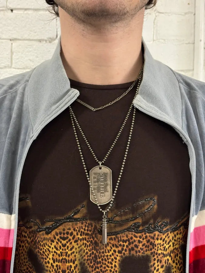 2000s Jean Paul Gaultier Multi Chains Dog Tag Necklace DSyHvqH 1