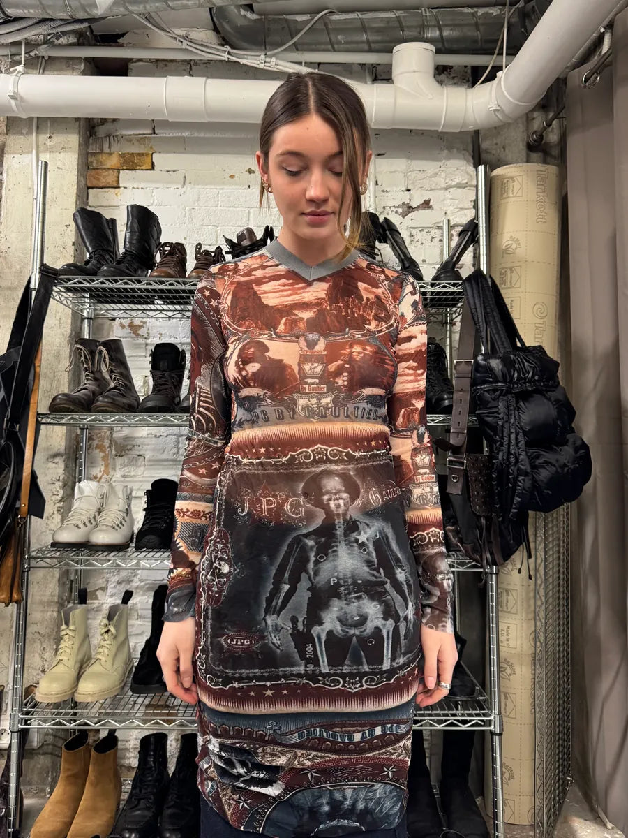 2000s Jean Paul Gaultier Native American Indian Dress gnUSIIG 1