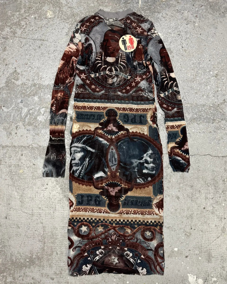 2000s Jean Paul Gaultier Native American Indian Dress gnUSIIG 3