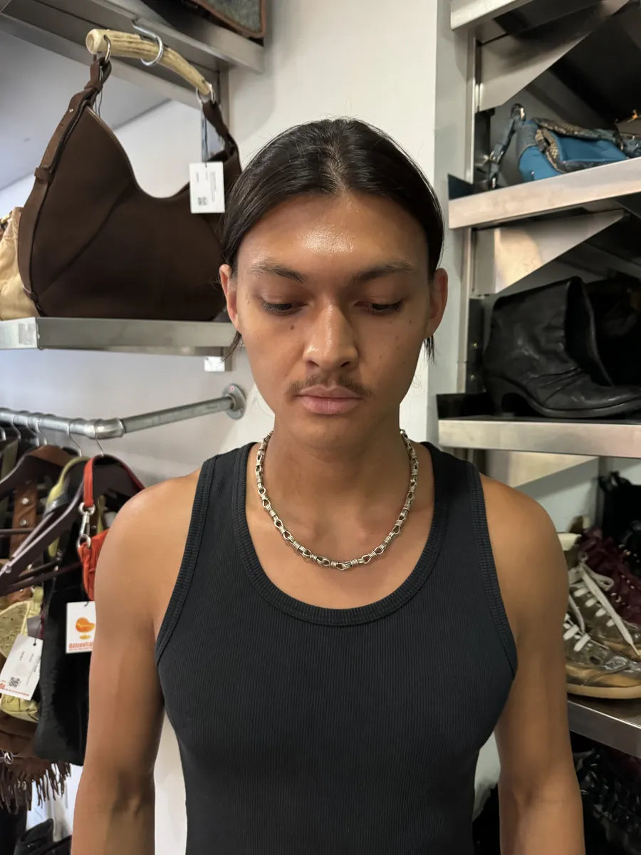 2000s Jean Paul Gaultier Naval Silver 925 Chain Necklace joVVkoa 2