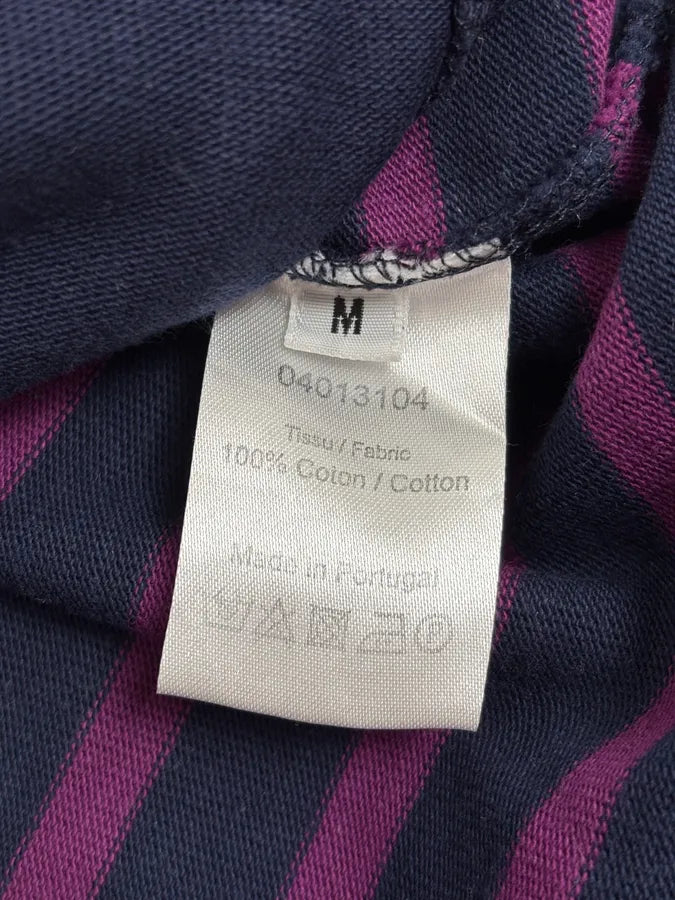 2000s Jean Paul Gaultier Naval Striped Navy & Purple Zip-up Sweater HZyelWH 9