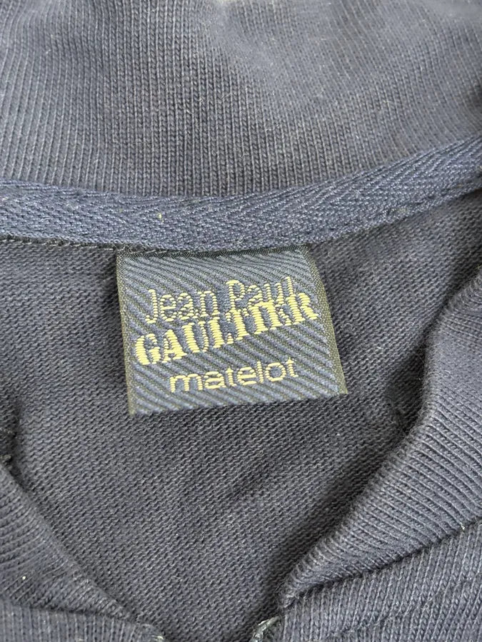 2000s Jean Paul Gaultier Naval Striped Navy & Purple Zip-up Sweater HZyelWH 8