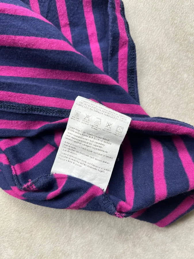 2000s Jean Paul Gaultier Navy & Pink Striped T-Shirt AfGRQCM 8