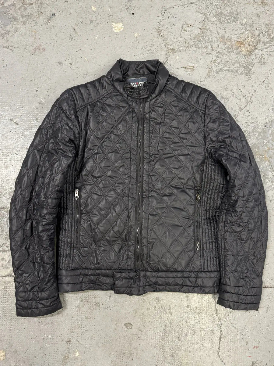 2000s Jean Paul Gaultier Navy Biker Puffer Jacket yrCZorg 0