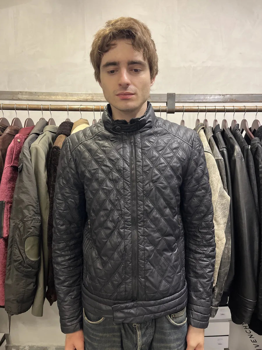 2000s Jean Paul Gaultier Navy Biker Puffer Jacket yrCZorg 1