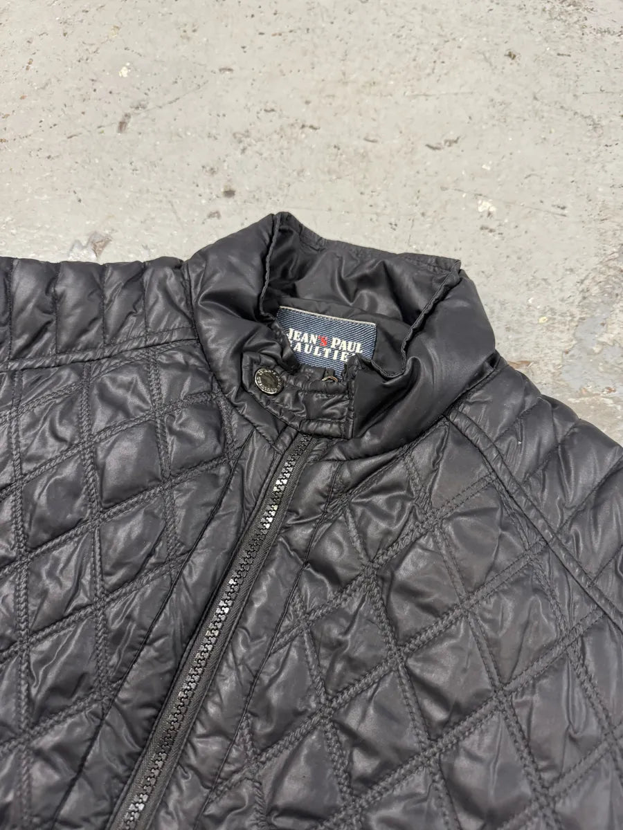 2000s Jean Paul Gaultier Navy Biker Puffer Jacket yrCZorg 3