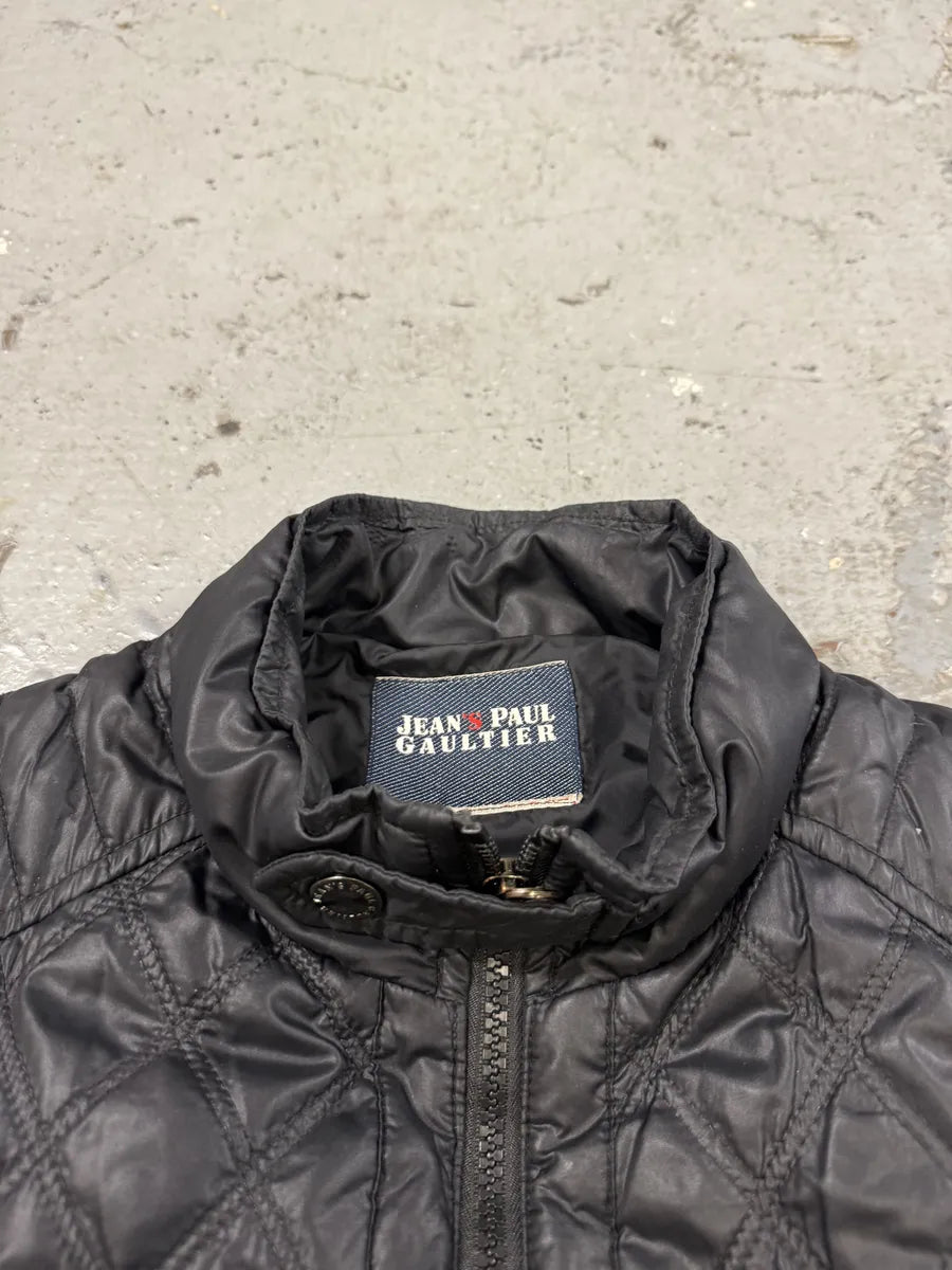2000s Jean Paul Gaultier Navy Biker Puffer Jacket yrCZorg 9
