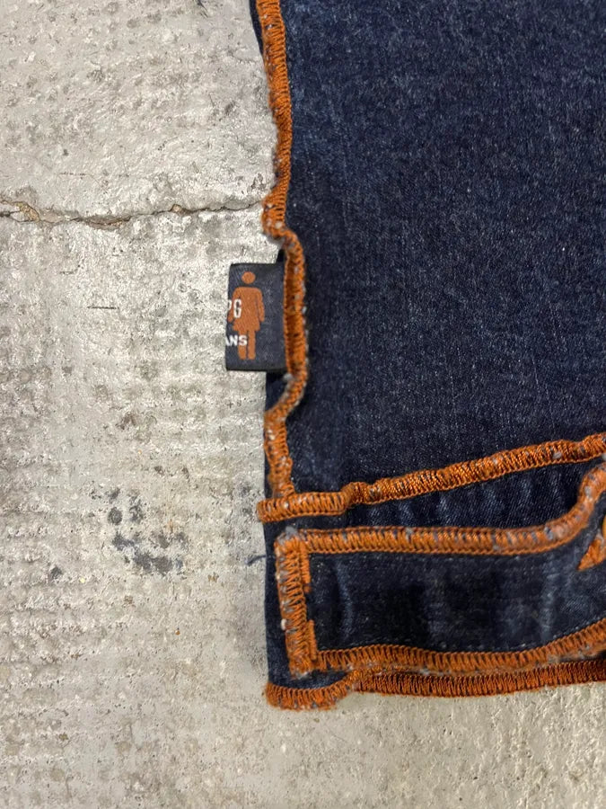 2000s Jean Paul Gaultier Navy Brut Denim Jacket ZBFwvKj 8