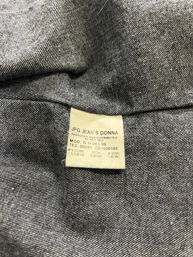 2000s Jean Paul Gaultier Navy Brut Denim Jacket ZBFwvKj 10