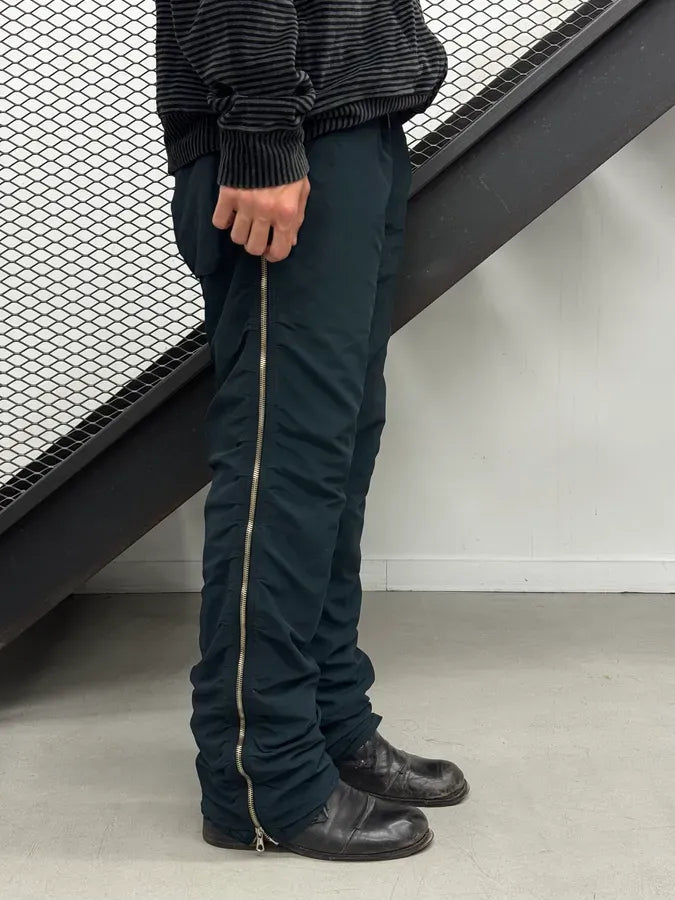 2000s Jean Paul Gaultier Navy Full Zip Nylon Pants EQpLvQC 4