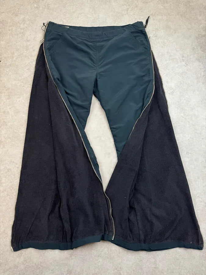 2000s Jean Paul Gaultier Navy Full Zip Nylon Pants EQpLvQC 1