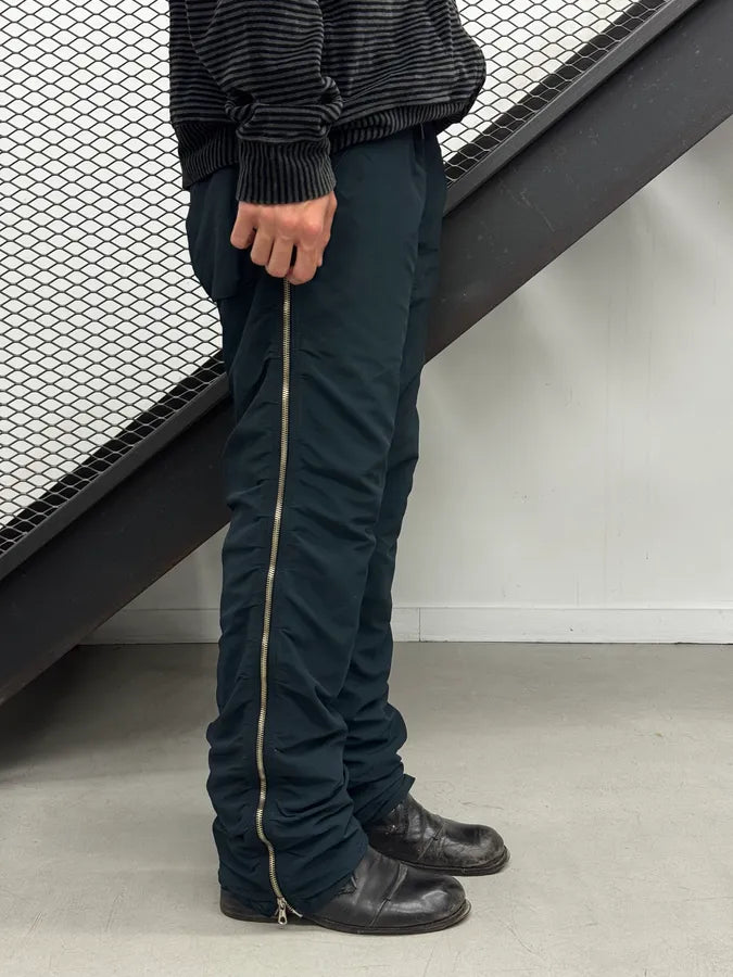 2000s Jean Paul Gaultier Navy Full Zip Nylon Pants EQpLvQC 4