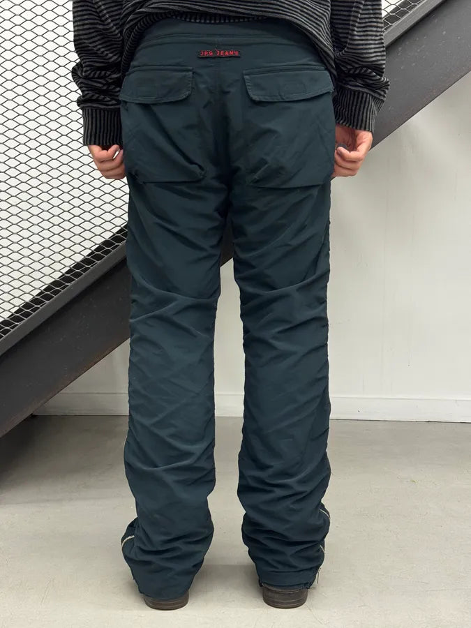 2000s Jean Paul Gaultier Navy Full Zip Nylon Pants EQpLvQC 5