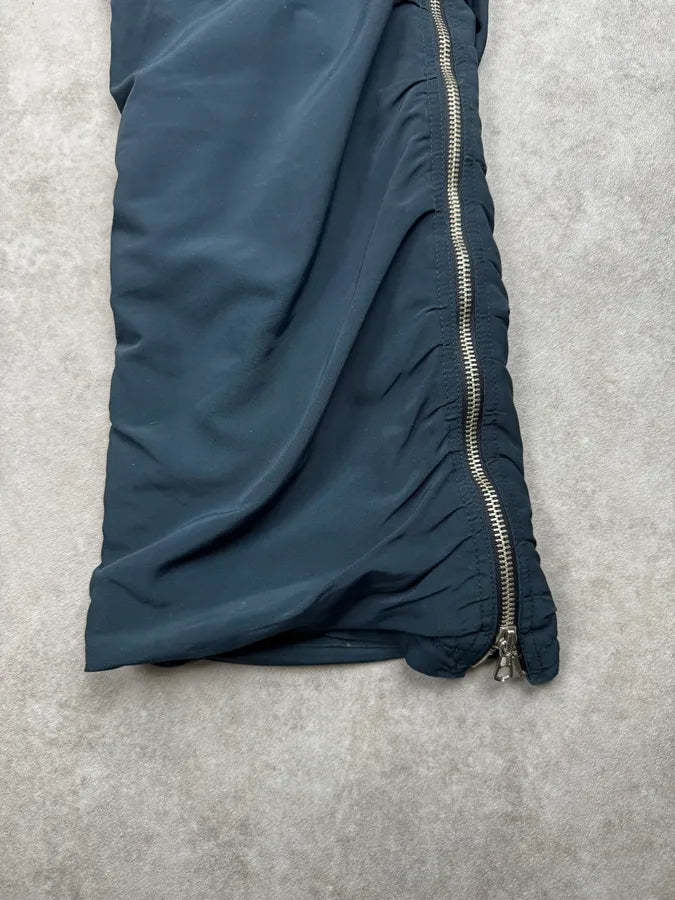 2000s Jean Paul Gaultier Navy Full Zip Nylon Pants EQpLvQC 9