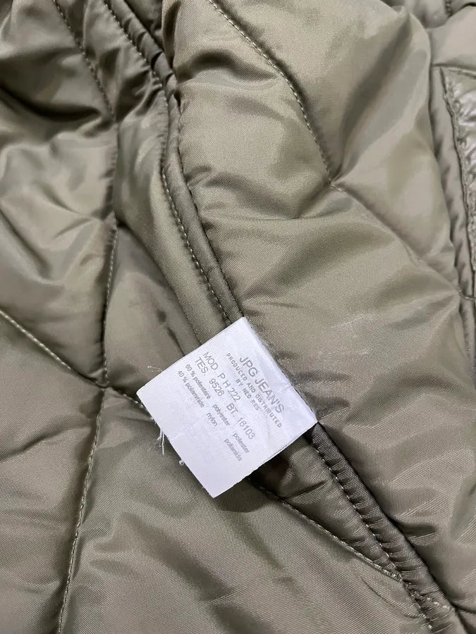 2000s Jean Paul Gaultier Olive Cozy Buttoned Puffer Jacket uwCgGzE 10
