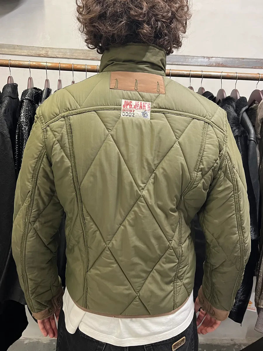 2000s Jean Paul Gaultier Olive Cozy Buttoned Puffer Jacket uwCgGzE 2