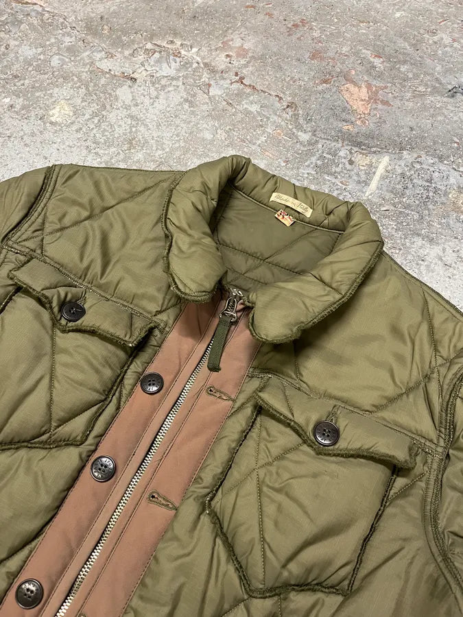 2000s Jean Paul Gaultier Olive Cozy Buttoned Puffer Jacket uwCgGzE 5