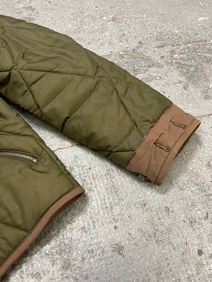 2000s Jean Paul Gaultier Olive Cozy Buttoned Puffer Jacket uwCgGzE 6