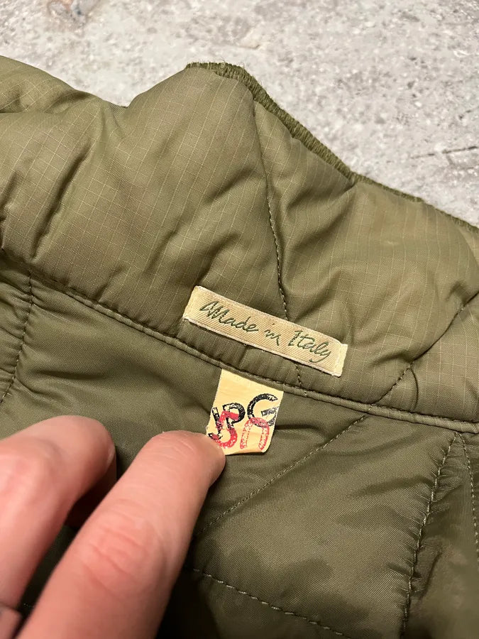 2000s Jean Paul Gaultier Olive Cozy Buttoned Puffer Jacket uwCgGzE 9