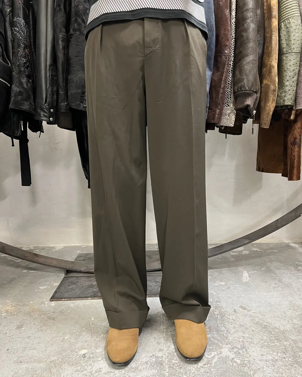2000s Jean Paul Gaultier Olive Tailored Pants (XS/S) 0