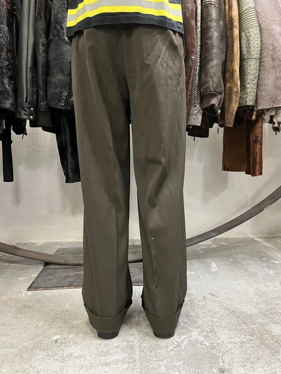 2000s Jean Paul Gaultier Olive Tailored Pants (XS/S) 3