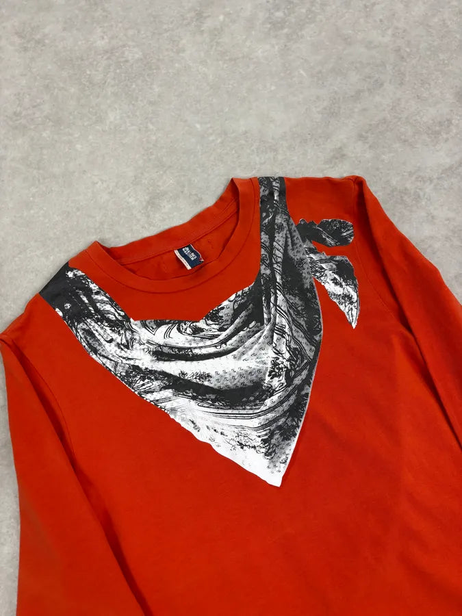 2000s Jean Paul Gaultier Orange Bandana Longsleeve RgWNsOg 4