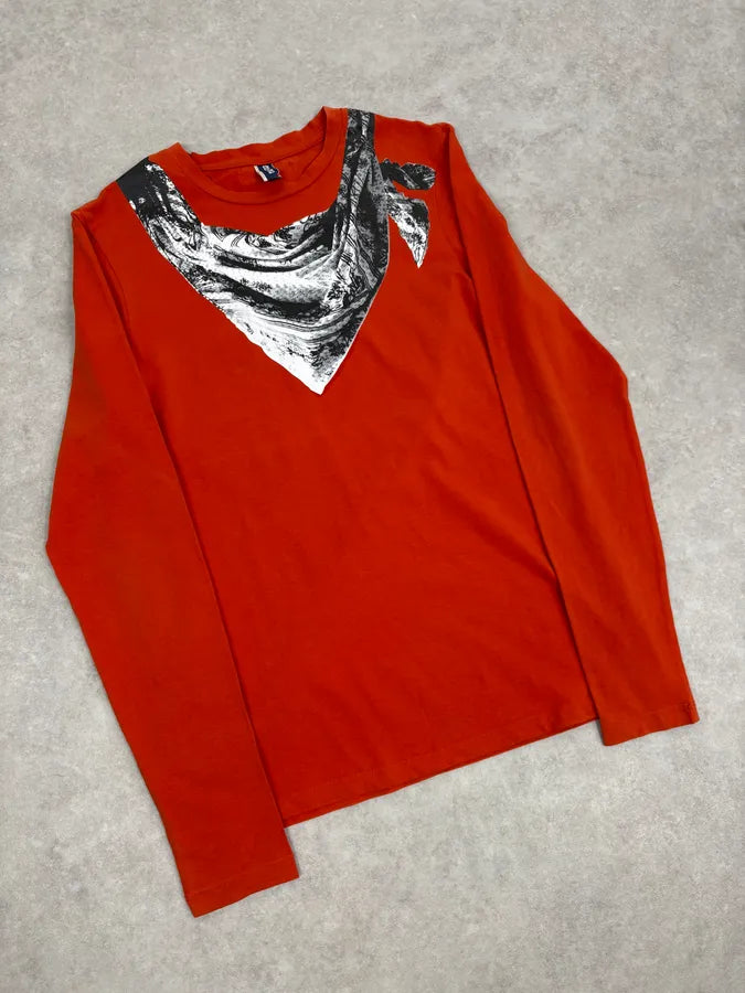 2000s Jean Paul Gaultier Orange Bandana Longsleeve RgWNsOg 3