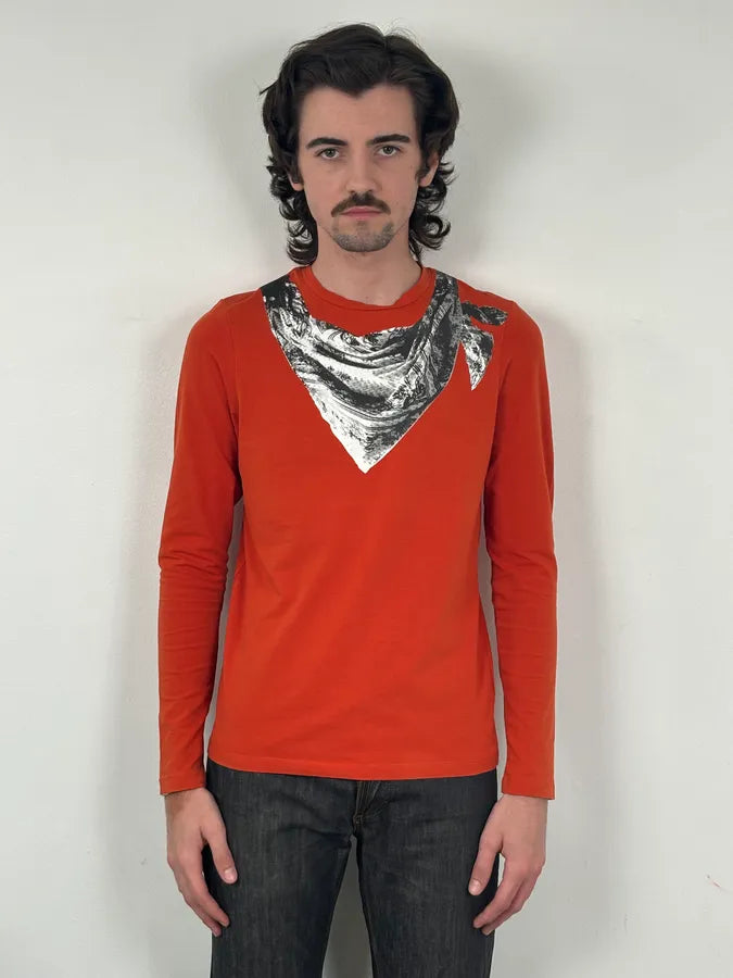 2000s Jean Paul Gaultier Orange Bandana Longsleeve RgWNsOg 1
