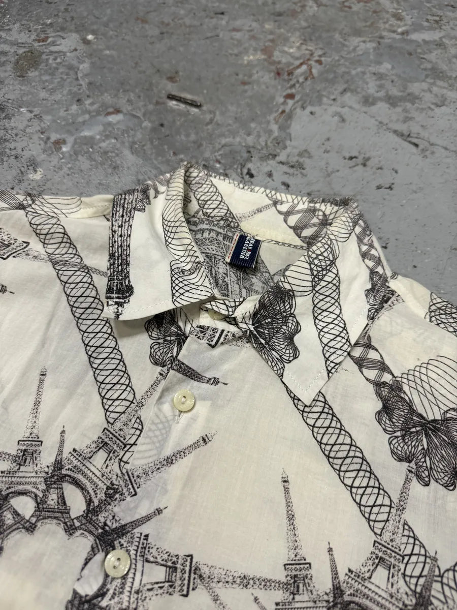 2000s Jean Paul Gaultier Paris Eiffel Tower Shirt yYuwuJG 13