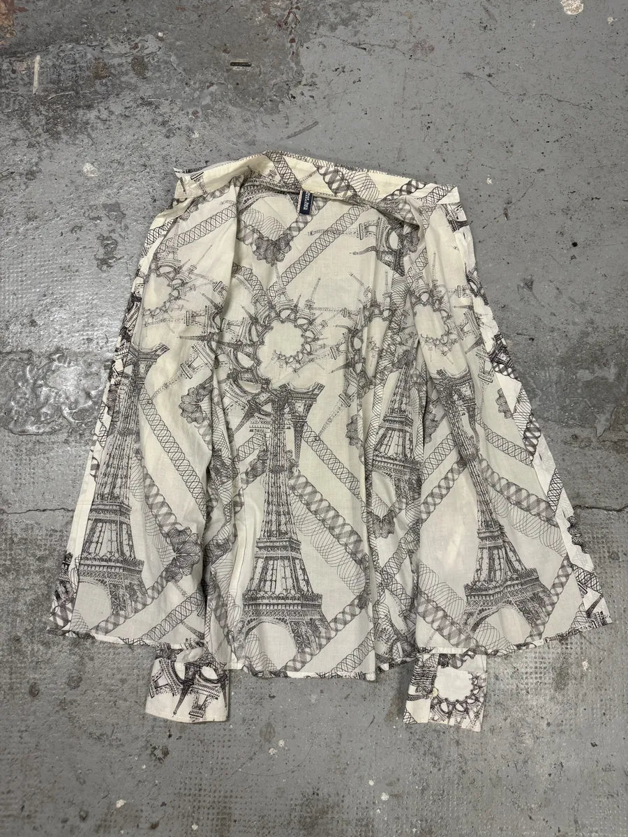 2000s Jean Paul Gaultier Paris Eiffel Tower Shirt yYuwuJG 7