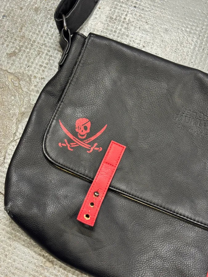 2000s Jean Paul Gaultier Pirate Black Shoulder Bag mieLVph 4