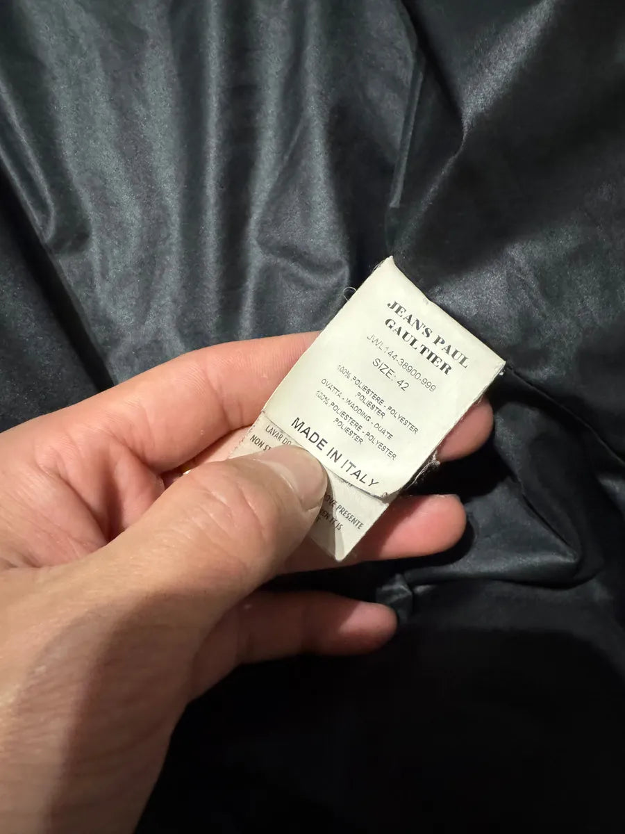 2000s Jean Paul Gaultier Puffer Plissé Black Jacket lBUXIEX 8