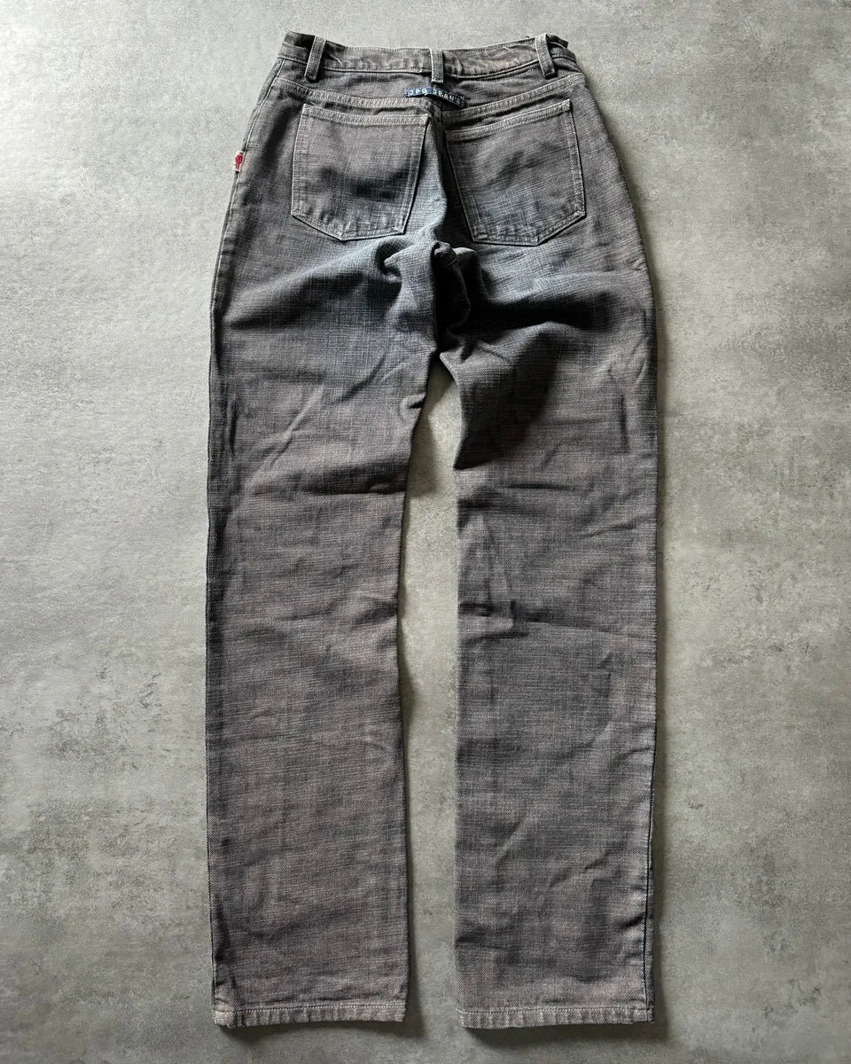 2000s Jean Paul Gaultier Raw Reversed Denim Pants MNXDxRb 1