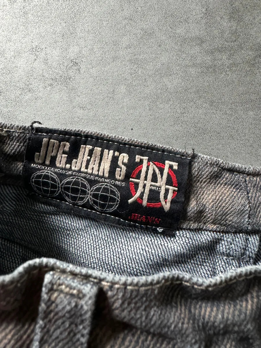 2000s Jean Paul Gaultier Raw Reversed Denim Pants MNXDxRb 4