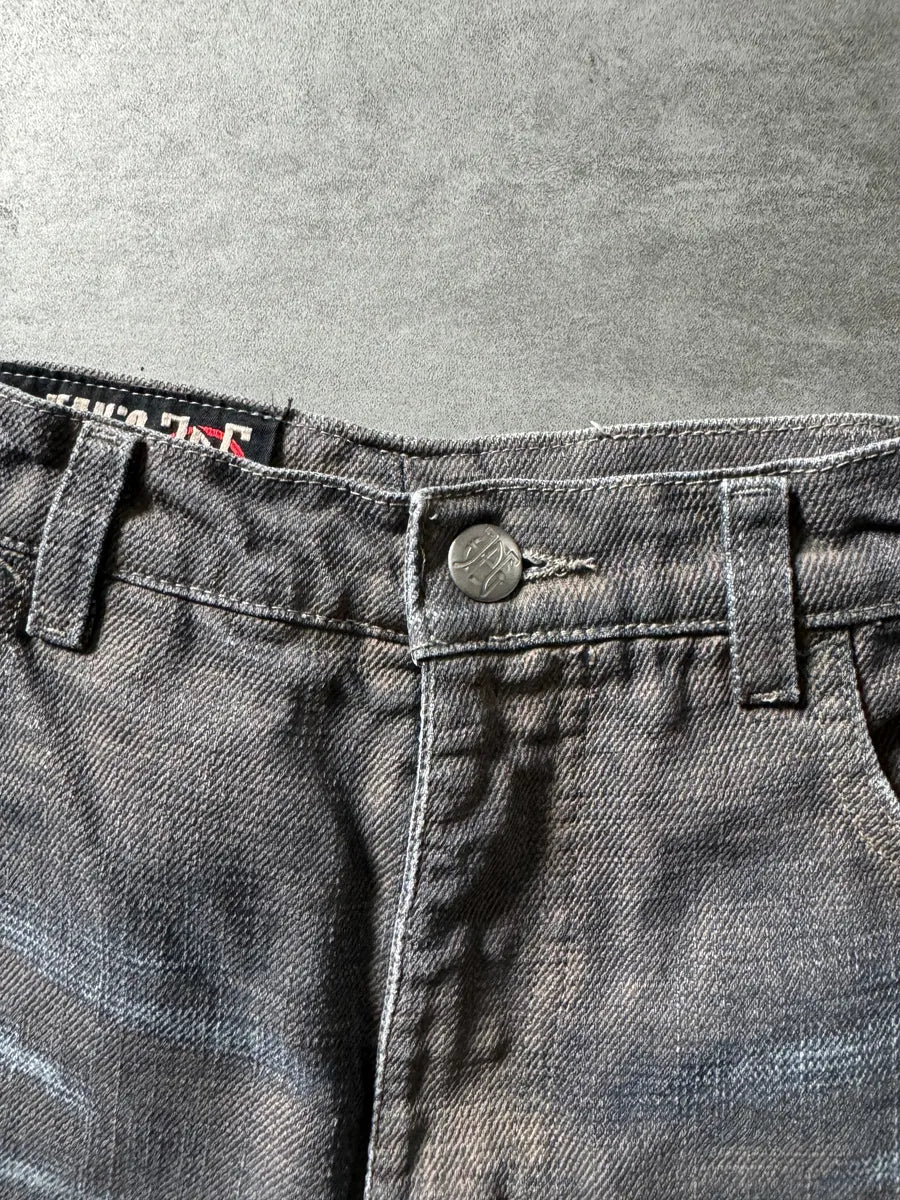 2000s Jean Paul Gaultier Raw Reversed Denim Pants MNXDxRb 5